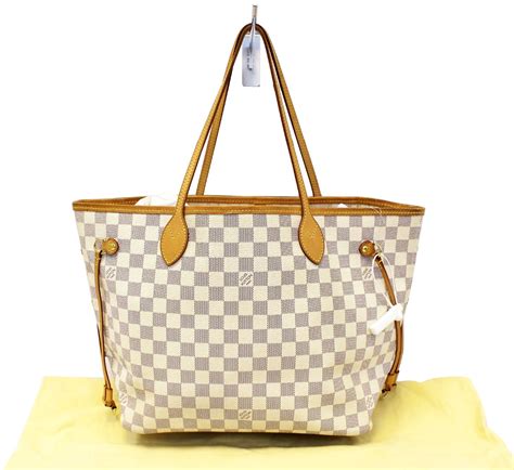 authentic louis vuitton damier azur neverfull gm|checkerboard Louis Vuitton bag.